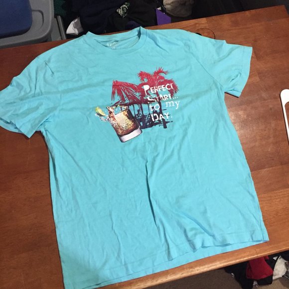 IZOD Blue Tee men's Large - Picture 1 of 7